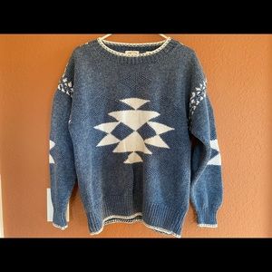 Marsh Landing Hand Knits Med Blue Hand Made
